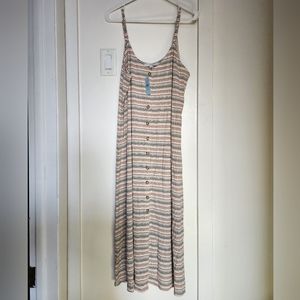NWT Loft Button Trim maxi dress size XL Petite
